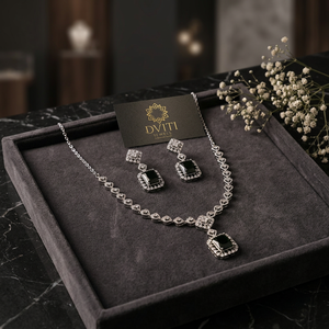 Classic Style Elegant Ruby CZ Fine Jewelry Set Exquisite <b>Choker</b> - Product Image 3