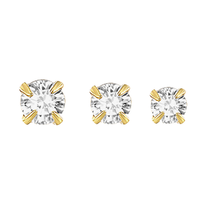 Boucles d'oreilles clous tendance en argent S925 avec zircon, mini-puces à quatre griffes, pour usage quotidien, idéales pour mariage, fiançailles, anniversaire - Vente en gros - Product Image 2