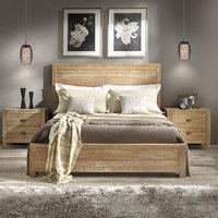 Neu eingetroffen: Modernes europäisches Design Holz-Schlafzimmermöbel-Set mit erweiterbarem Stauraum für Apartments und Hotels