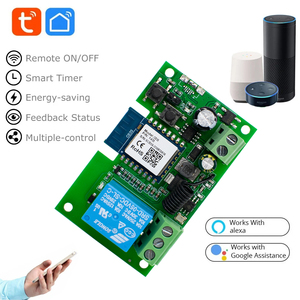 Tuya thông minh Wifi cửa nhà để xe động cơ 1CH chuyển đổi mô-đun relay điều khiển DC 7-32V với bộ đếm thời gian Alexa & Google nhà tương thích - Product Image 3