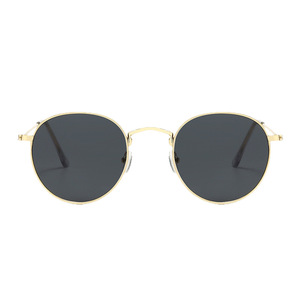 <b>Sunglasses</b> <b>Round</b> <b>Frame</b> Gold Metal UV400 Women Fashionable For Travel Parties - Product Image 5