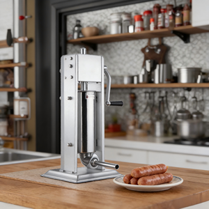 Nouvelle Machine Manuelle à Saucisses en Acier Inoxydable 2L <span class=keywords><strong>3L</strong></span> 5L pour Usage Commercial/Détail, Certifiée CE, <span class=keywords><strong>Poussoir</strong></span> à Saucisses 2026 - Product Image 1