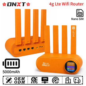 เราเตอร์ DNXT Wifi 6 LTE Cat4 4g พร้อมซิม 1WAN/3LAN เราเตอร์ 4g ใส่ซิมการ์ด แบตเตอรี่ 5000mAh รองรับ AP VPN ใช้ในบ้าน - Product Image 1