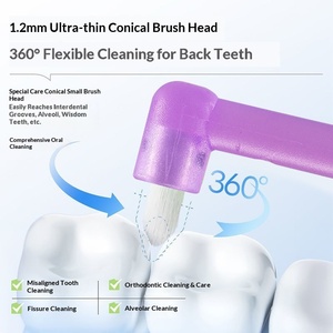 Spazzolino Interdentale a Punta Singola per Apparecchi Ortodontici, Pulizia di Denti del Giudizio e Scanalature, Cura Interdentale per Adulti, Confezione - Product Image 4