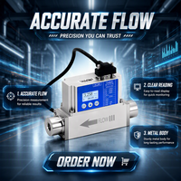 Débitmètre massique thermique en acier inoxydable 2,8-1000 Nl/min RS485 Modbus 4-20 mA OEM pour air, azote, oxygène, hydrogène, hélium