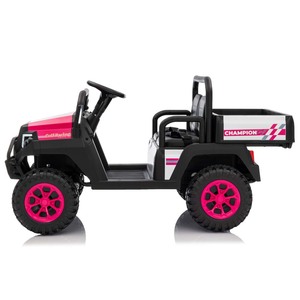Camion électrique pour enfants à deux places <span class=keywords><strong>avec</strong></span> <span class=keywords><strong>remorque</strong></span>, moteur 4*550, 24V7AH, super puissance, télécommande 2.4G, plastique, alimenté par batterie - Product Image 3