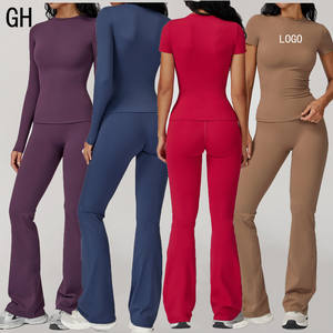 GHカスタム レディース速乾性半袖軽量フィットネス通気性アクティブワークアウトトップス アウトドアランニングスポーツ<span class=keywords><strong>T</strong></span>シャツ - Product Image 5