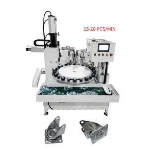 PK-SA001 Customized Automatic Systems Montagem Semi Automatic Caster Making Machine para Trolley Wheel Assembly Machine