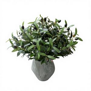 Shijing Olive Branch INS Fleurs Artificielles Fabricant Décoration Maison <span class=keywords><strong>Bouquet</strong></span> de <span class=keywords><strong>Mariage</strong></span> Mur de Fleurs Fausses Fleurs d'Extérieur - Product Image 1