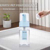 120ml 150ml 200ml Botol Kosmetik Plastik PET Kosong dengan Pompa Dispenser untuk Lotion Perawatan Kulit dan Pembersih Wajah
