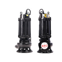Sharp blade cut 5 hp pompe à eau submersible série WQ pompe à eau Submersible pour eaux usées