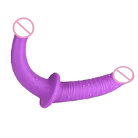 Dildo à Sangle pour Femmes, Jouets Sexuels Féminins, Dildos Doubles en Silicone Amovibles, Dildos Réalistes Portables pour Femmes, Lesbiennes et Couples
