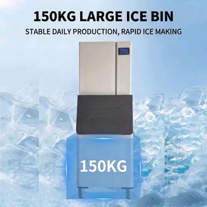 Máquina de Hielo Comercial Eléctrica de Acero Inoxidable, 150 kg/Día, con Control Táctil, para Hoteles, Uso en Exteriores y Doméstico - Product Image 6