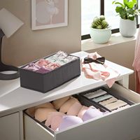Organiseurs de tiroirs pour chaussettes et sous-vêtements, séparateurs pliables en tissu pour commodes et placards, et bacs de rangement pour vêtements et vêtements de bébé