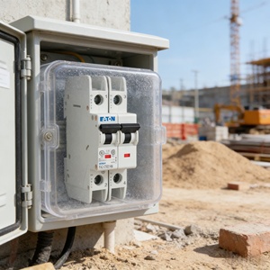 Автоматические выключатели Eaton серии FAZ, модель FAZ-C63/2-NA, 2-полюсные, 63А, 240В, характеристика C, сила разрыва 15 кА, сертификация CE UL - Product Image 1