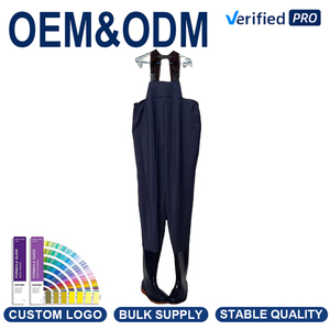 Ensemble <span class=keywords><strong>de</strong></span> waders <span class=keywords><strong>en</strong></span> PVC pour enfant avec bottes imperméables antidérapantes pour la pêche, les jours <span class=keywords><strong>de</strong></span> pluie, les activités <span class=keywords><strong>de</strong></span> plein air, la <span class=keywords><strong>chasse</strong></span>, personnalisation OEM - Product Image 1