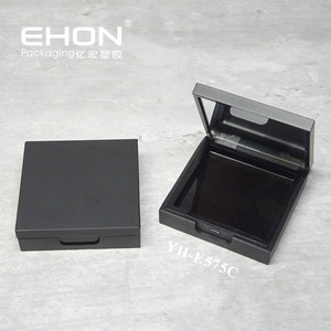 Wholesale Mini Square Single Eyeshadow Palette Small Empty Blush Case ABS Plastic Highlighter Container Cosmetic Packaging - Product Image 1