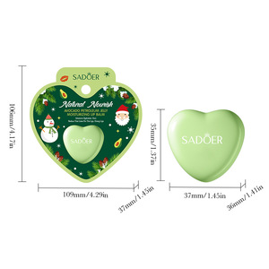 Baume à lèvres de Noël 5,8 g, saveur avocat, <span class=keywords><strong>vitamine</strong></span> <span class=keywords><strong>E</strong></span>, hydratant, nourrissant, autres ingrédients, taille standard - Product Image 5