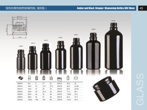 Spg 2oz Đen Boston Vòng Hổ Phách dược phẩm Chai thủy tinh với nắp nhựa - Product Image 6