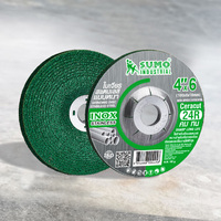 Disque de meulage SUMO 100 mm (4 pouces) pour métal et inox, meule professionnelle à liaison résineuse pour outils électriques à grande vitesse T27