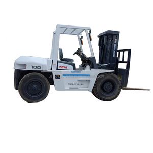Montacargas Usado de Contrapeso Japonés para Restaurantes y Comercios, 99% Nuevo, 10 Toneladas, Diésel, TCM FD100 con Motor ISUZU - Product Image 1
