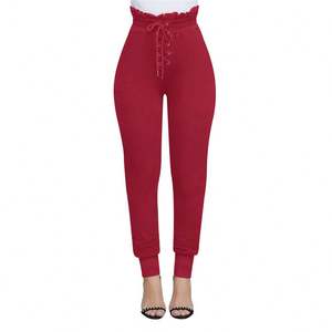 Oemtailor-Pantalon crayon mince en toile à séchage rapide pour femmes, taille moyenne, à la mode - Product Image 4