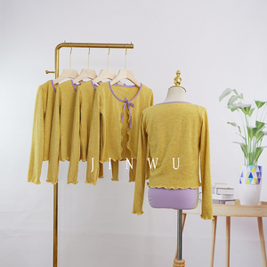 Vente chaude Bonne Qualité Populaire Joli Cardigan Tricot Coton Danse Ballet Chandail pour Ballerine - Product Image 2