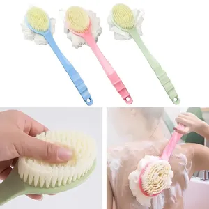 Zenidoo Brosse de Douche Exfoliante Douce Double Face à Long Manche en PP Naturel Moderne - Product Image 3