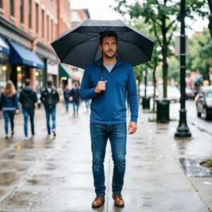 Paraguas Automático Personalizado de 8 Varillas y 3 Pliegues, Resistente a los Rayos UV, Protección Solar y Contra la Lluvia, Paraguas de Viaje Compacto para Hombre y Mujer - Product Image 4