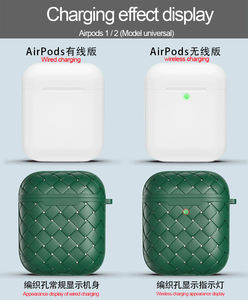 Housse élégante en TPU tressé pour <span class=keywords><strong>AirPods</strong></span> Pro2, étui de protection fin et ventilé - Product Image 2