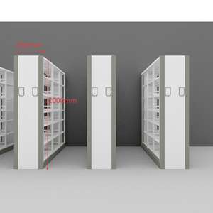 Estante de libros de biblioteca extraíble de 6 niveles de fácil montaje para librería, estantes ajustables de pila de libros de doble cara para <span class=keywords><strong>Universidad</strong></span> - Product Image 2