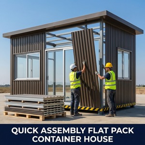 <span class=keywords><strong>Maison</strong></span> conteneur à montage rapide, bâtiment préfabriqué pliable pour abri d'urgence et bureau temporaire - Product Image 1