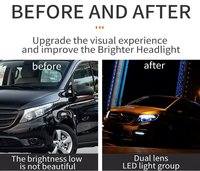 Conjunto de Faros Delanteros LED Estilo V300 para Mercedes Benz Vito W447 V250 V260 2016-2025, Piezas de Actualización LED Secuenciales Completas