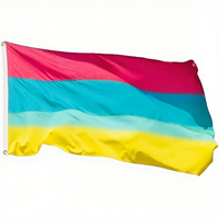 Drapeaux en nylon personnalisés robustes de 6x10ft coupe-vent résistant à la décoloration affichage extérieur toute l'année grandes bannières imprimées Double face