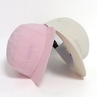 Casquette de camping personnalisée à 5 panneaux, séchage rapide, couleur unie, avec logo brodé, non structurée, imperméable, pour la randonnée en extérieur, faible MOQ