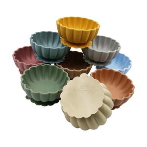 Plato de Silicona de Grado Alimenticio para Bebés, Vajilla de Silicona para Bebés, Plato de Alimentación de Silicona, Utensilios para Comer para Bebés - Product Image 1