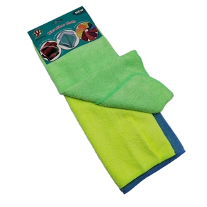 Panno in microfibra, confezione da 8 stracci per la pulizia, panni per la pulizia in microfibra asciugamani con 4 colori assortiti, 40x40cm (verde/blu/giallo/rosa) - Product Image 2