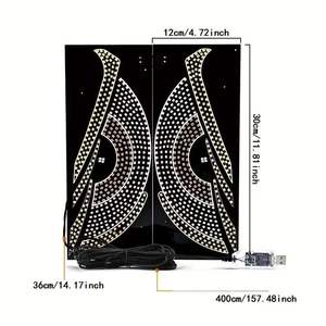 Pantalla LED para Parabrisas con Diseño de Ojo de Demonio, USB Universal, Luces Decorativas para Parabrisas Delantero y Trasero, Accesorios para Automóviles - Product Image 6