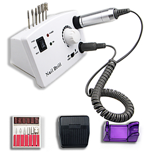 Perceuse à ongles 3 couleurs, 35000 tr/min <span class=keywords><strong>pour</strong></span> Machine de manucure électrique et accessoire avec fraise <span class=keywords><strong>lime</strong></span> à ongles électrique - Product Image 1