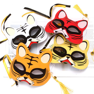 Cina fornitura di fabbrica luminoso animale maschera volpe/<span class=keywords><strong>gatto</strong></span>/coniglio maschera a LED animale mezza faccia maschera - Product Image 2