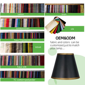 <span class=keywords><strong>Paralume</strong></span> Artigianale in Tessuto Rigido con Design Tradizionale, Ecologico, Attacco <span class=keywords><strong>E14</strong></span>, Finitura Verniciata a Polvere per Lampadari - Product Image 3