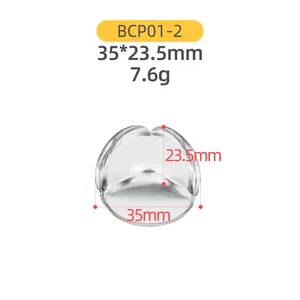 Baby Safety Corner Protector Transparent Round Child Protectors Furniture Clear Bed Pvc Baby Proofing Safety Edge Table Corner Bumper Guard Corner Protector