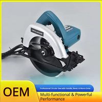 Scie circulaire électrique industrielle professionnelle 1300W, outil électrique 220V/110V, coupe du bois, lame de 7 pouces, profondeur maximale de coupe de 185 mm