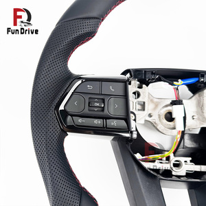 Volante de Cuero Completo para Toyota Land Cruiser LC200 LC300 Prado 150 200 LC79 LC70 LC76 FJ70 FJ79 FJ200 - Product Image 4