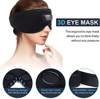 Casque audio sans fil Bluetooth 5.0 3D, masque pour les yeux respirant avec écouteurs intégrés, pour dormeurs latéraux, aide au sommeil