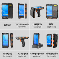 Lector de mano UHF RFID PDA con escáner NFC Android 13, colector de datos para sistema de gestión de inventario, venta al por mayor directo de fábrica