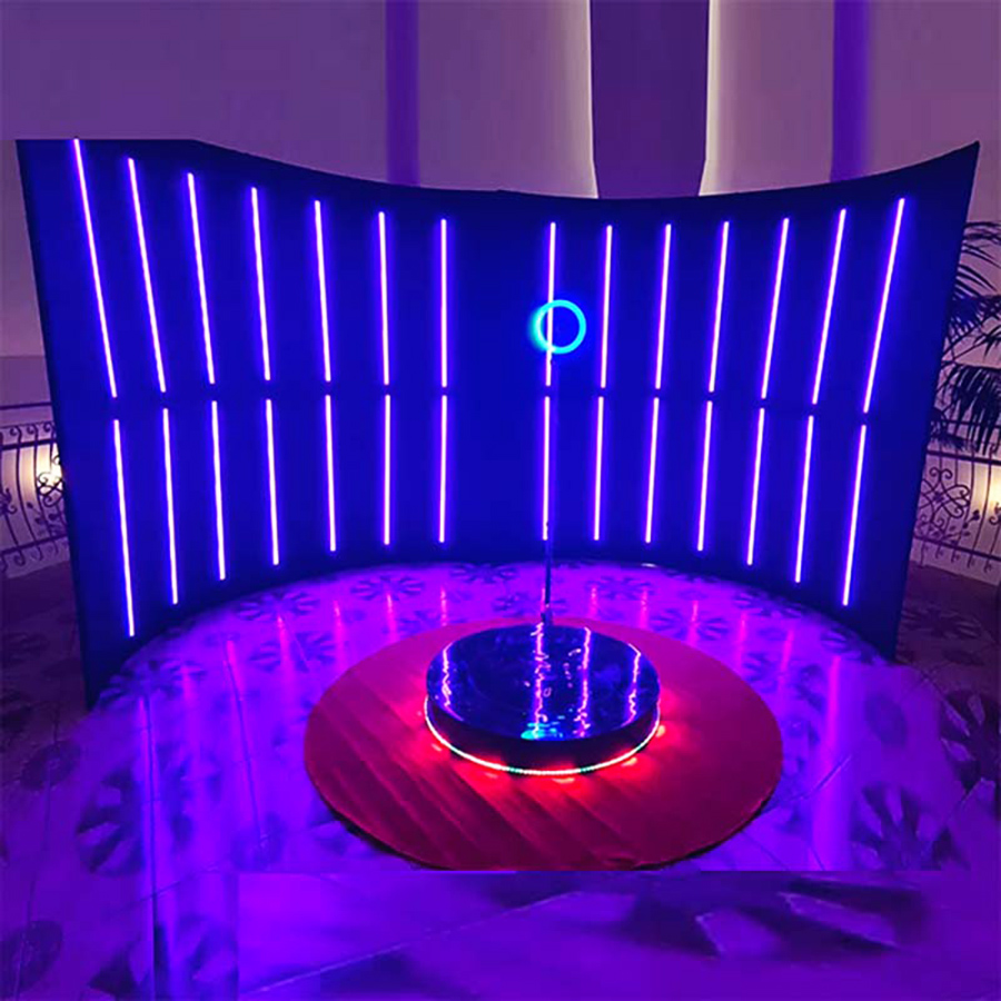 ring light for 360 photo booth