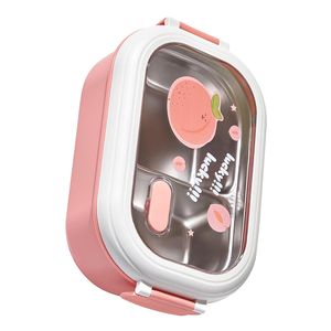Boîte de conservation alimentaire en acier inoxydable 304 de haute qualité, conteneur à lunch portable, compatible micro-ondes, couvercle anti-contamination, compartimentée - Product Image 2