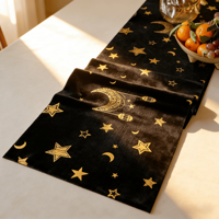 Nouveau chemin de table 2025 : nappe longue vintage festive pour la table à manger, décoration de la maison, fournitures de fête internationales