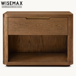 WISEMAX FURNITURE rettangolo minimalista comodino in legno massello di quercia <span class=keywords><strong>mobile</strong></span> <span class=keywords><strong>per</strong></span> <span class=keywords><strong>camera</strong></span> <span class=keywords><strong>da</strong></span> <span class=keywords><strong>letto</strong></span> retrò <span class=keywords><strong>con</strong></span> cassetto singolo <span class=keywords><strong>per</strong></span> Hotel - Product Image 5